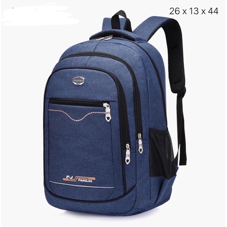 Backpack pria Pangjia tas ransel pria tas ransel laptop backpack polos simple backpack denim pria tas sekolah anak tas kerja polos simple