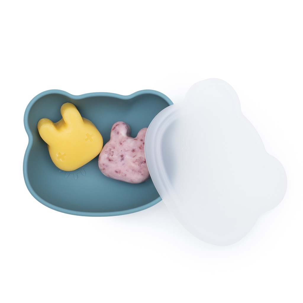 We Might Be Tiny Bear Stickie Bowl - Silicone Bowl With Suction Mangkok Silikon Piring Makan Anak Bayi Mangkuk