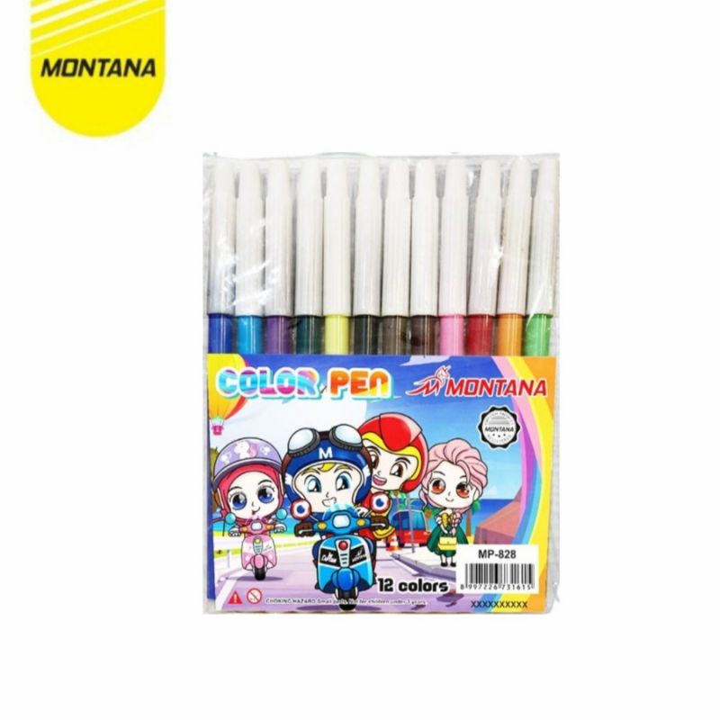 

Spidol 12 Warna MP-838 Montana