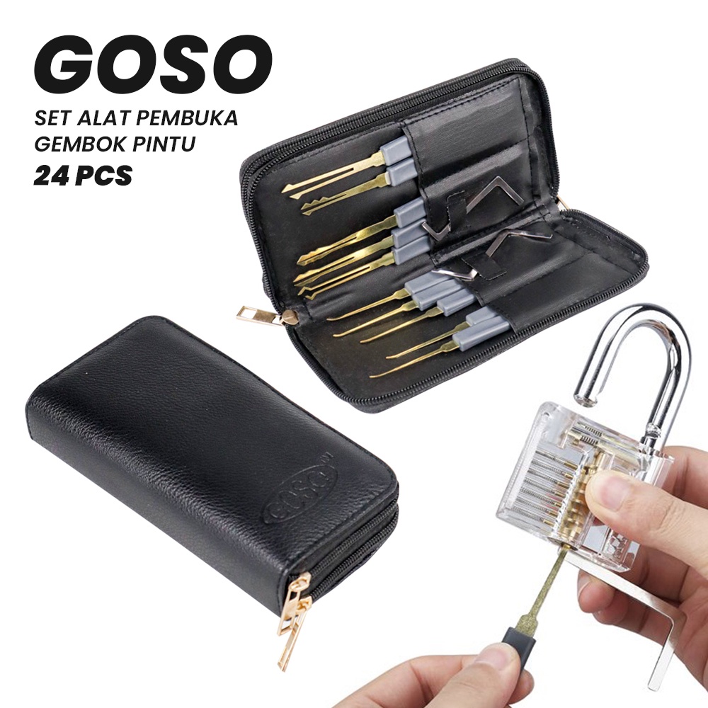 Set Alat Pembuka OMHASMBK Gembok Pintu - Black