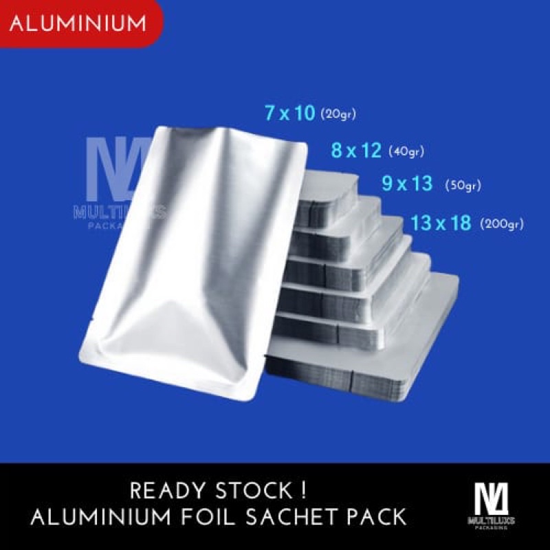 KEMASAN SACHET ALUMINIUM FOIL BERBENTUK SACHET SEGI EMPAT