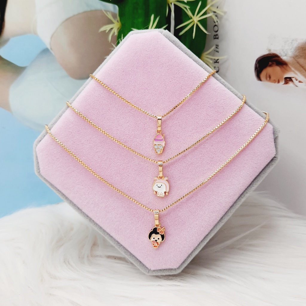 Kalung Anak Meilyn Motif Karakter Kartun Gold - BN440