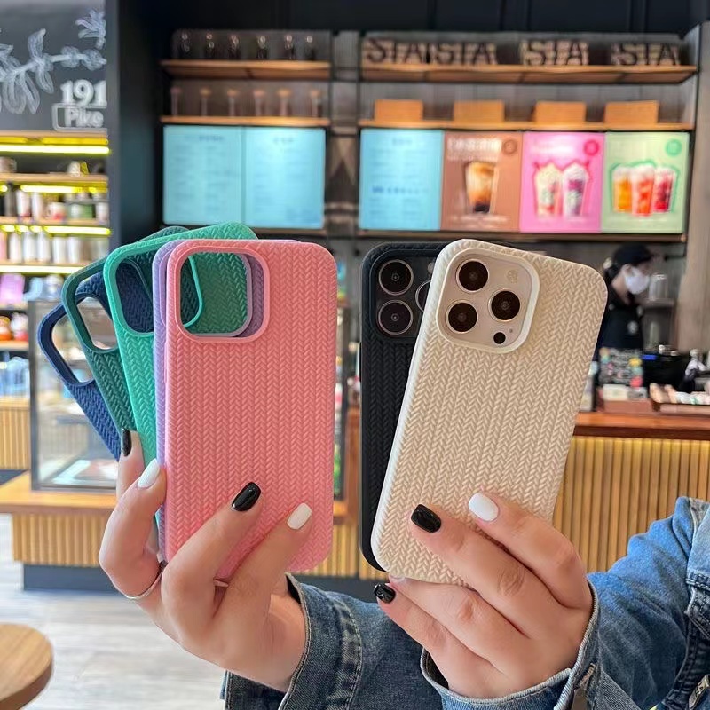 Casing Silikon Tekstur Cair Anti Slip Untuk IPhone 11 12 13 14 Pro MAX X XS MAX XR 7 8 Plus