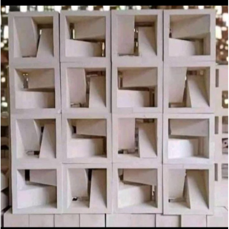 roster beton/roster modern/roster minimalis/roster motif zet putih