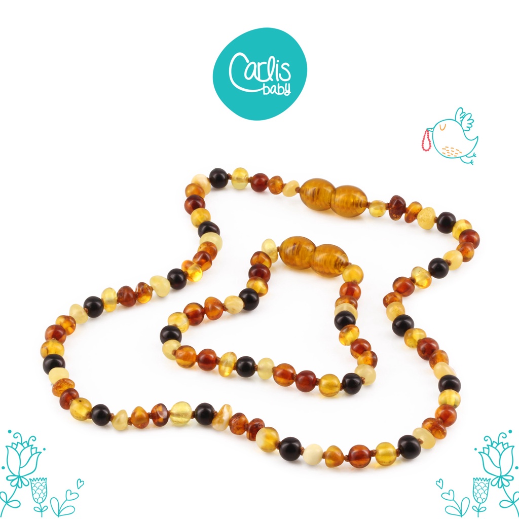 Kalung dan Gelang Amber Tumbuh Gigi Bayi XB43M By Carlis Baby