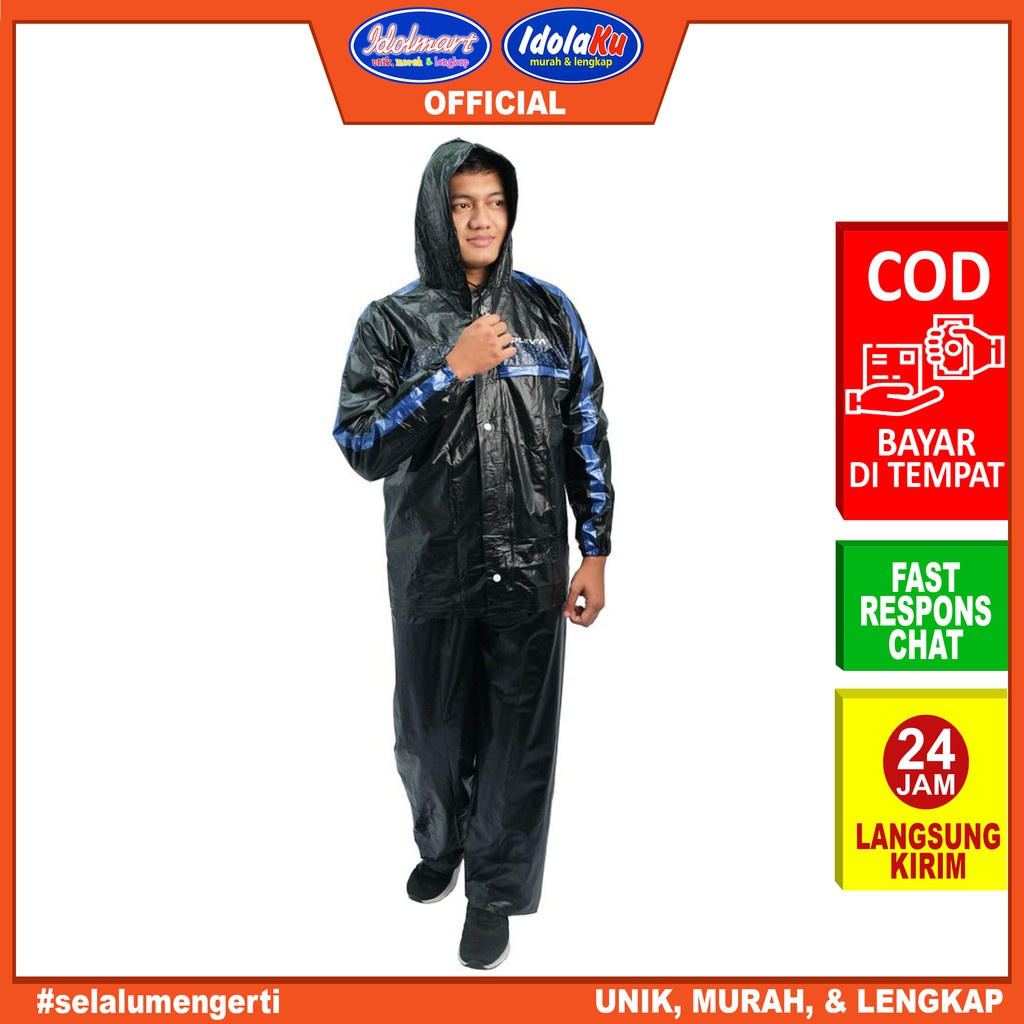 IDOLAKU Jas Hujan Jaket Celana Plevia 510 Ranger Raincoat Dewasa Pria Wanita Unisex - Plevia Semarang