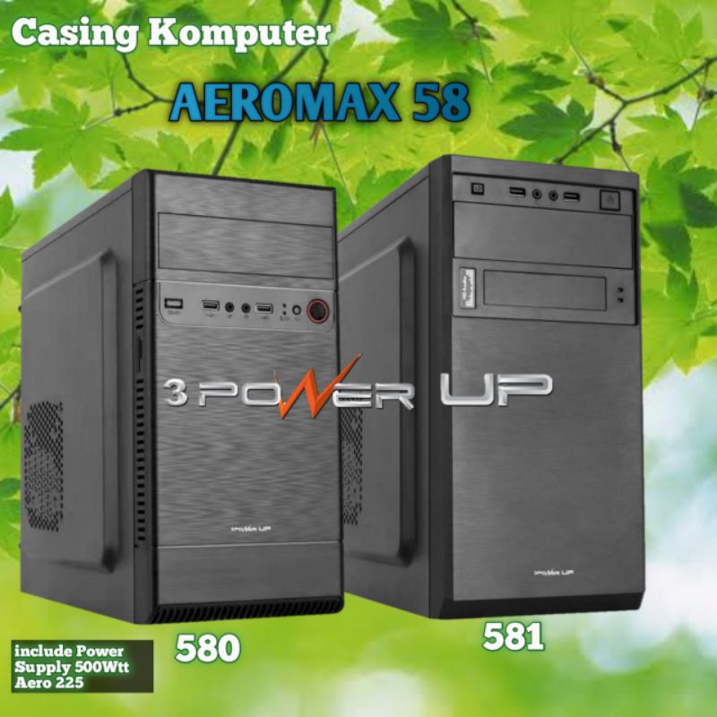 Casing Power Up AEROMAX 58 Plus Power Supply / Casing Komputer