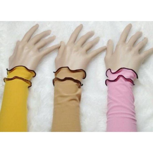 HANDSOCK CURLY RUFLE 2 LAYER / MANSET TANGAN CURLY KRIWIL