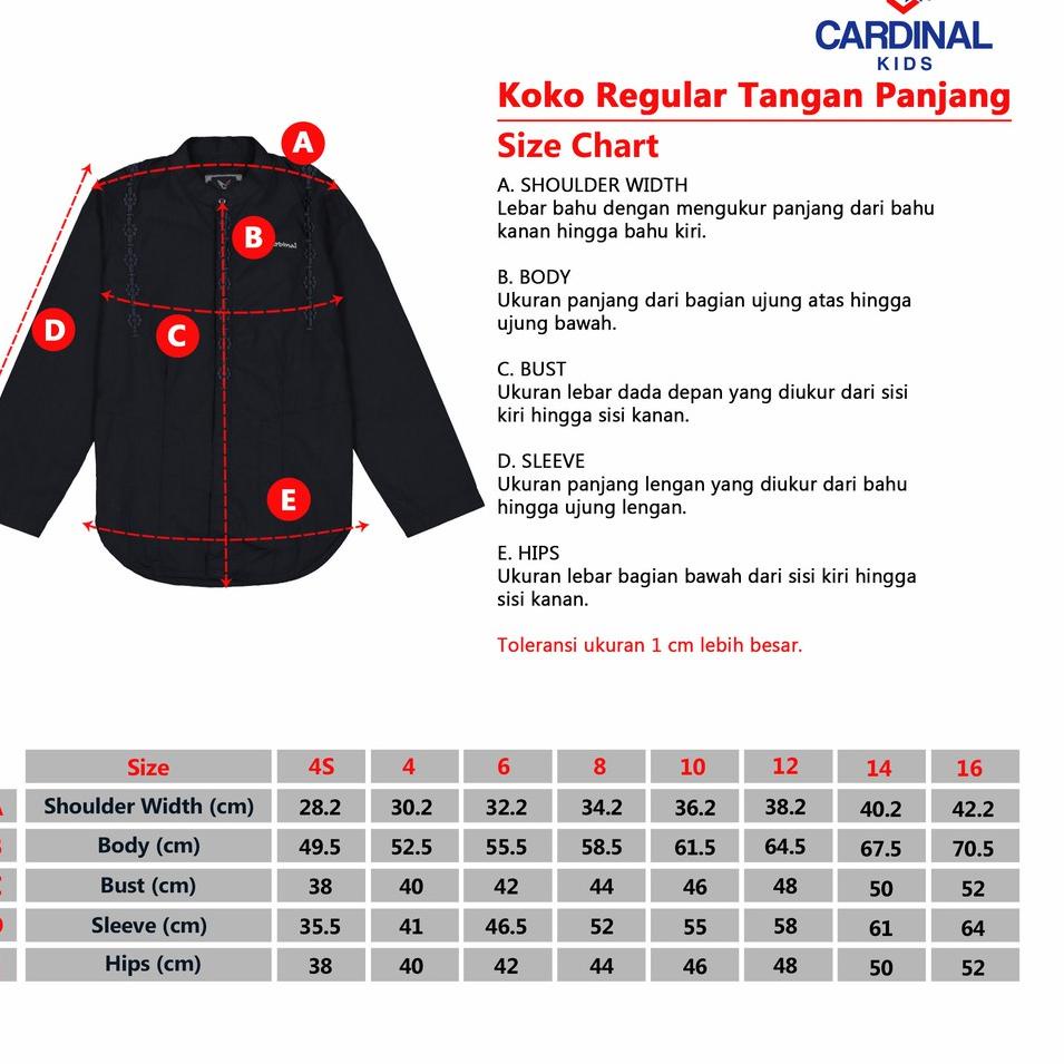 CARDINAL KIDS KEMEJA KOKO TANGAN PANJANG 8 (PUTIH) {NKN.22Oc22l}