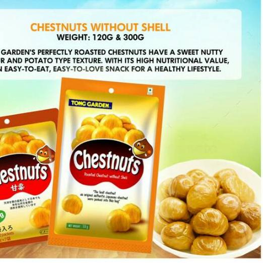 

limited STOCK!Tong Garden Chesnuts 120g / Organic Chesnuts / Lakci Kupas / Lakchi / Peeled Chesnuts 120g|SQ4