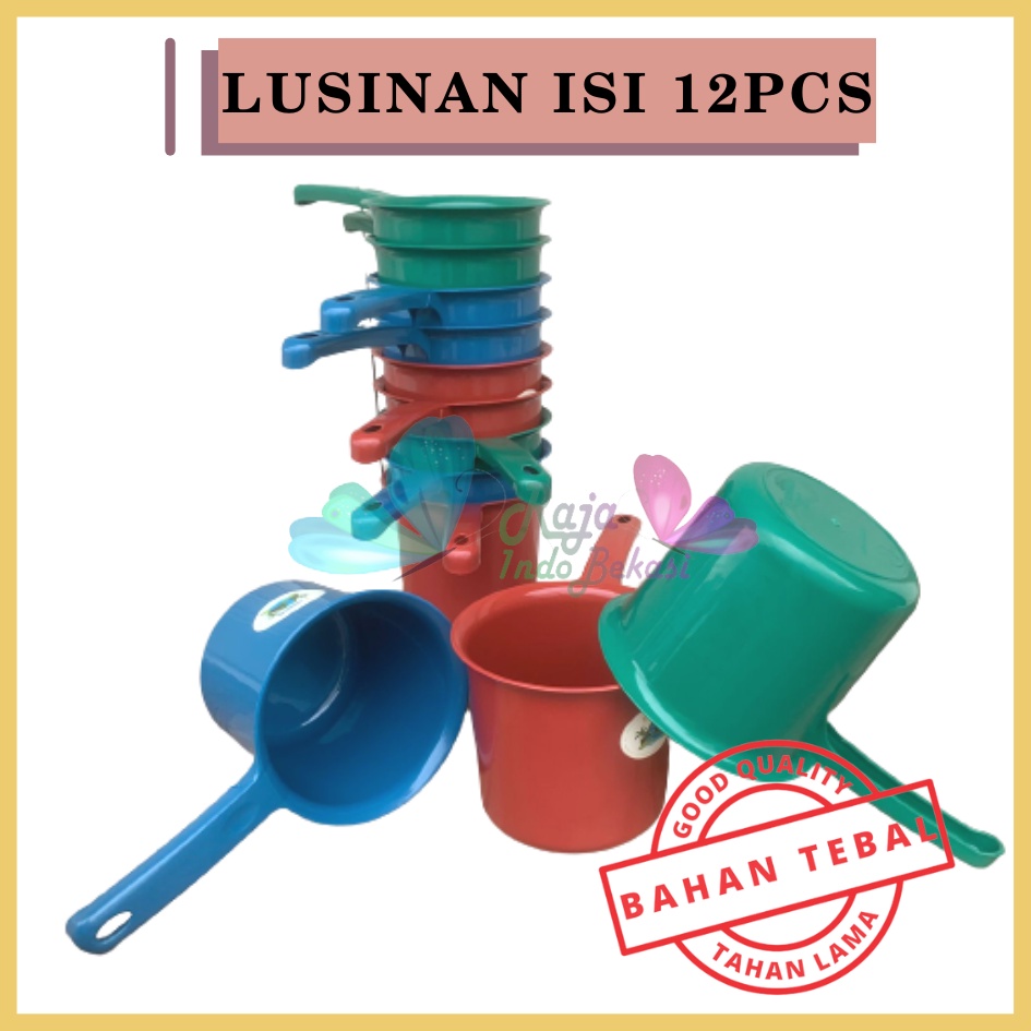 LUSINAN Casual Gayung Air Merah Hijau Biru - Gayung Mandi Plastik Murah Tebal Aesthetic Anak Transparan Kecil Lion Star Putih Lipat Gayung Mandi Plastik Ciduk Air Gambar Plastic Water Scoop Scooper Bahan Tebal Kuat Murah Serbaguna