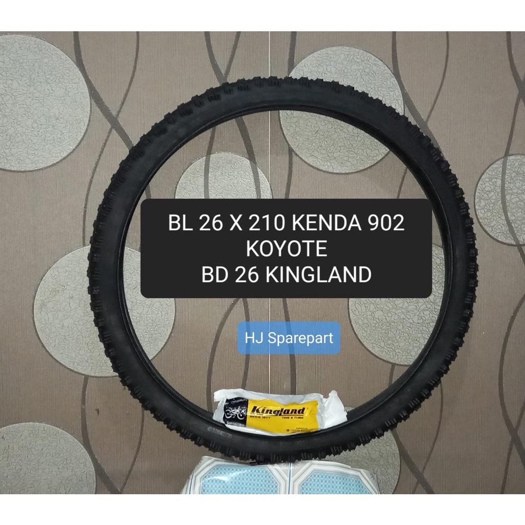 Ban Luar KENDA 26 X 2.10 K902 Koyote + Ban Dalam 26 Kingland