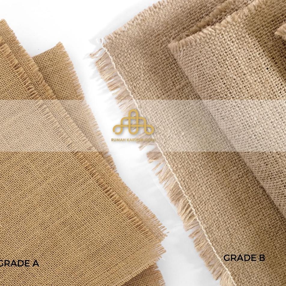 Murah Bermutu Kain Goni Hessian Per 1 Yard - Kain Goni - Bahan Karung Goni - Per Yard - Jute - Burlap