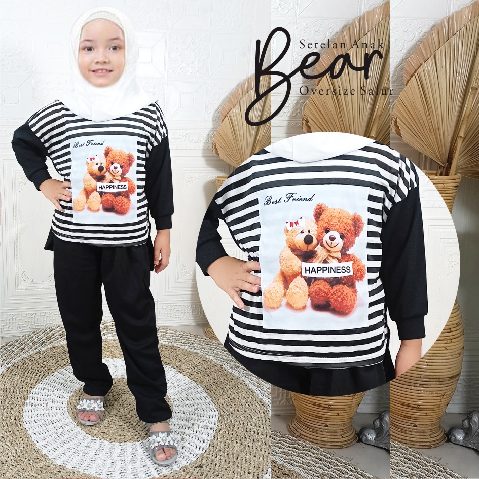 CF Kids Setelan Anak Bear Salur