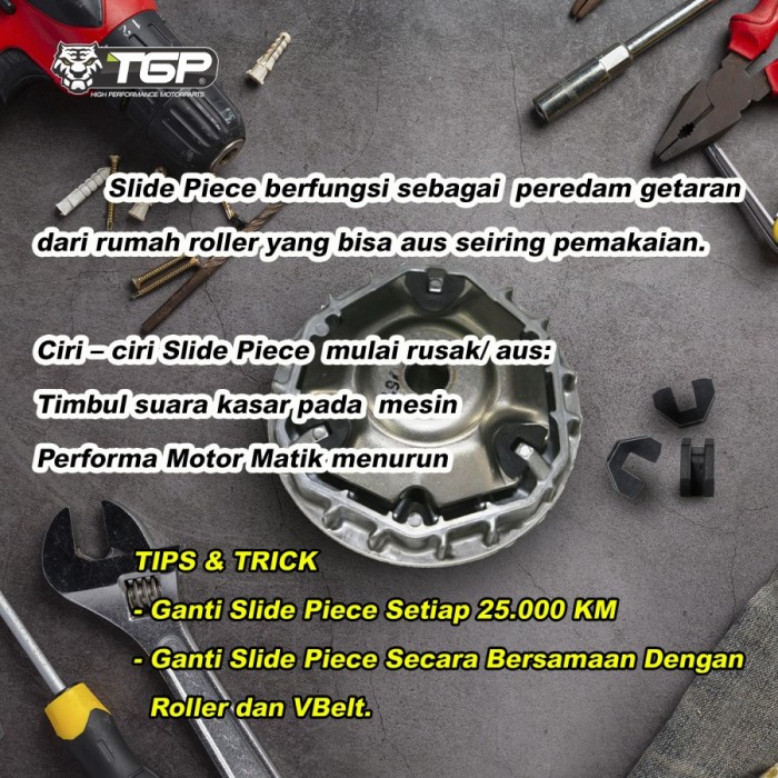 Piece Slide Tutup Rumah Roller Yamaha Nmax Aerox Xeon Mio all seriesCOD