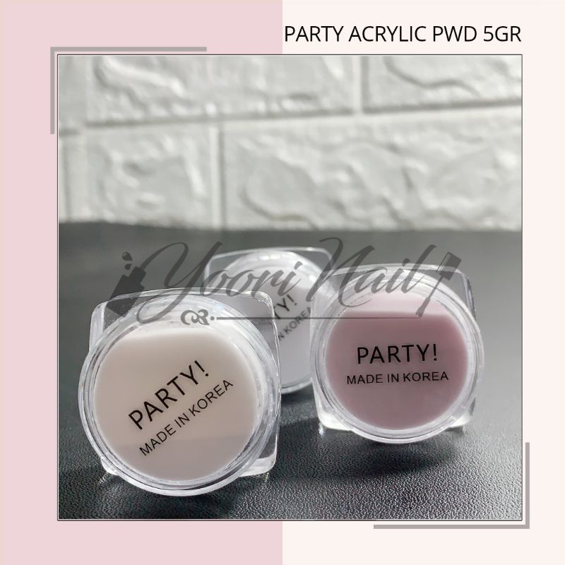 PARTY Acrylic powder bubuk acrylic bubuk 3d party halal acrylic polymer