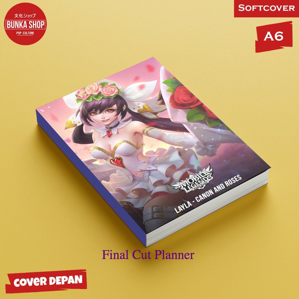 

Pocket Note Mobile legends Layla Canon And Roses Softcover A6 buku Tulis Catatan Notes Agenda Planner Jurnal .