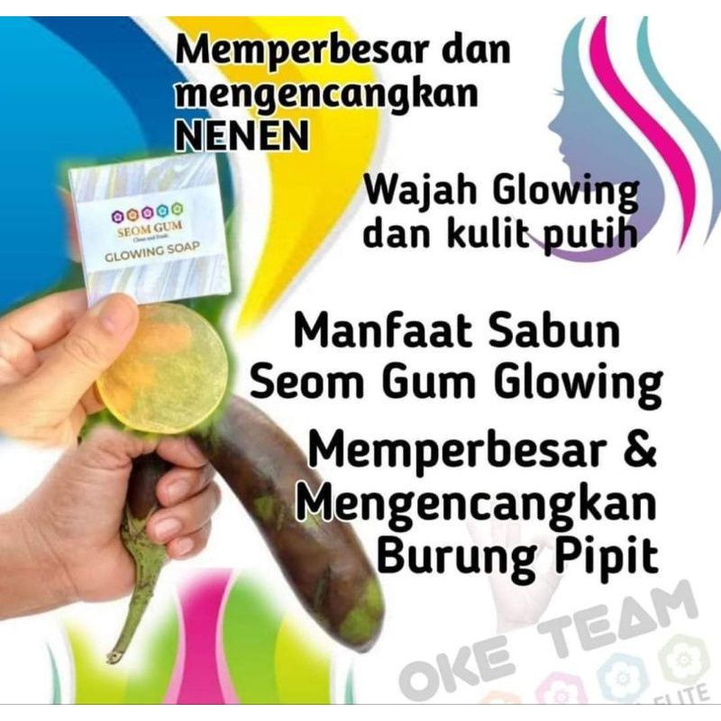 ASLIII...Sabun Seom Gum sabun glowing dan sabun Feminin BPOM/sabun merapatkan vagina/sabun glowing