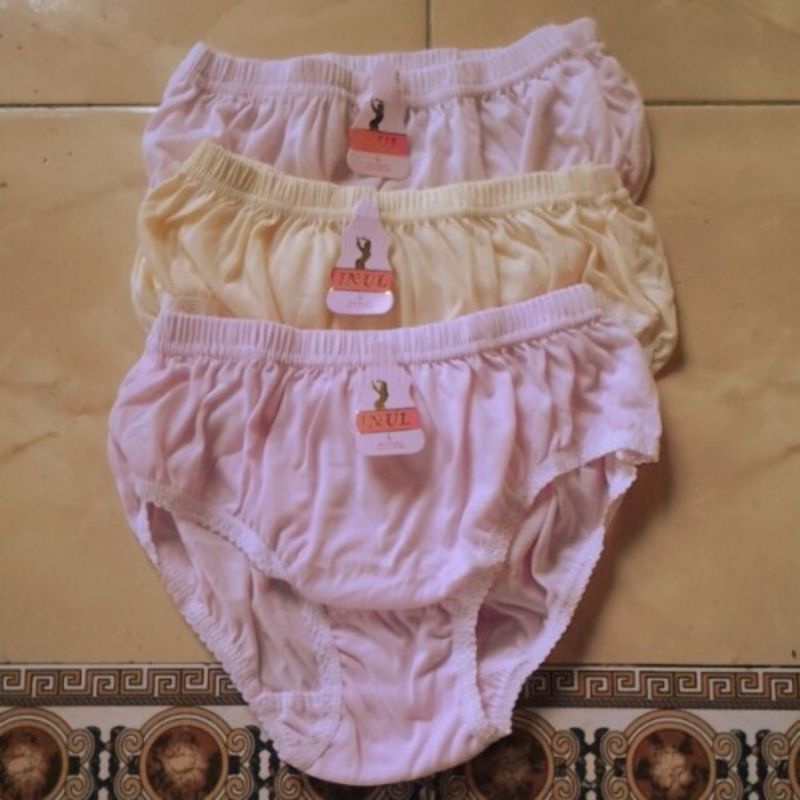 3 Pcs CD Wanita Lusinan INUL | 3 Pcs Celana Dalam Perempuan Dewasa Murah Grosir Toko Jamil88 Promo