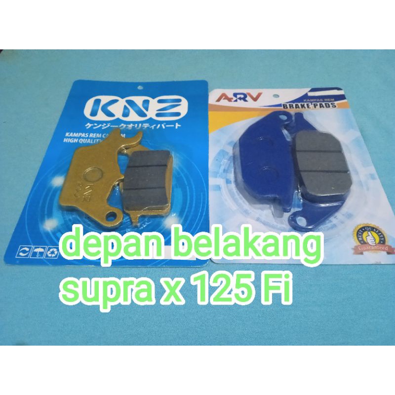 kampas rem cakram depan belakang supra x 125 fi ( set)