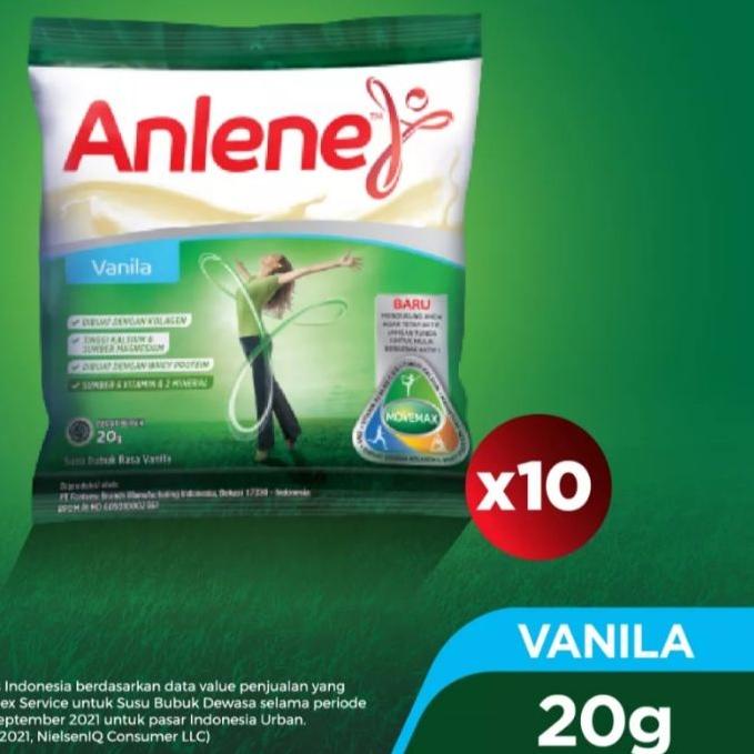 

✨TERBARU✨ ANLENE SACHET VANILLA 20gr x 10 pcs !!!