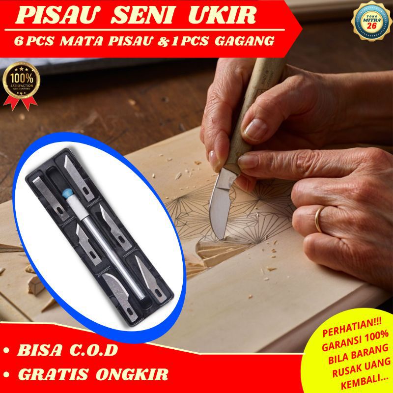 

Pisau Alat Ukir 7 pcs Hobby Tool Set | Crafting Art Knife