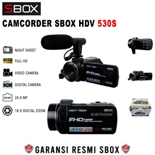 Handycam Sbox 24Mp Full HD With Microphone Sbox S530 / CAMCORDER SBOX 24MP FULL HD WITH NIGHT SHOT AND MIC
