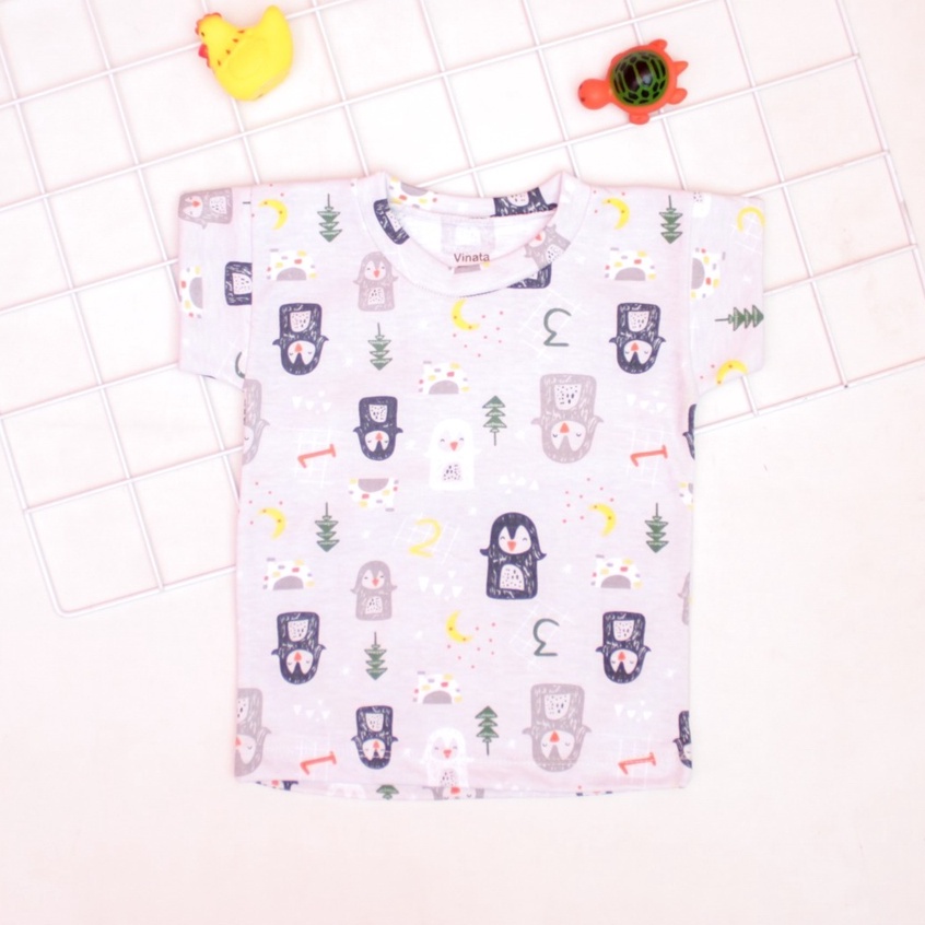 6 PCS KAOS OBLONG VINTATA FULL PRINT MOTIF TERBARU / KAOS BAYI VINATA