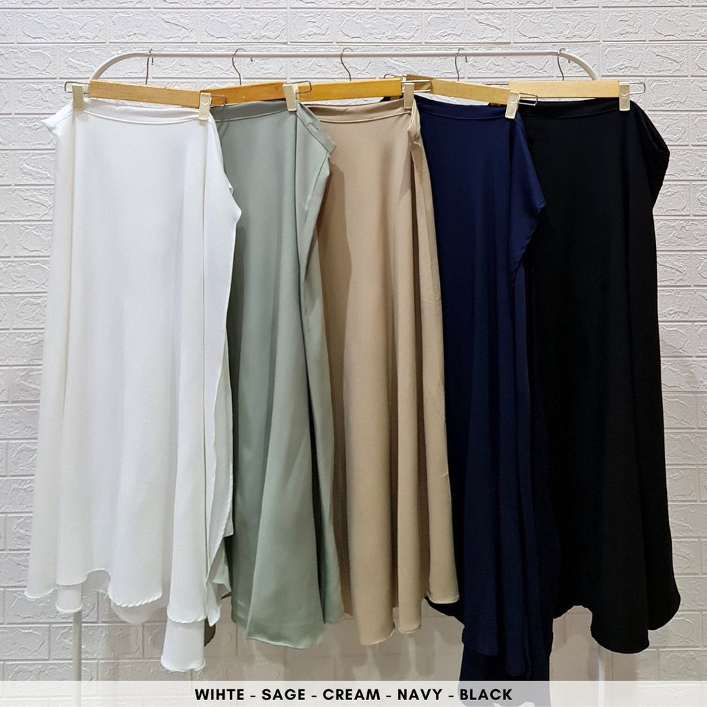 4593 yujin tied long skirt rok korea