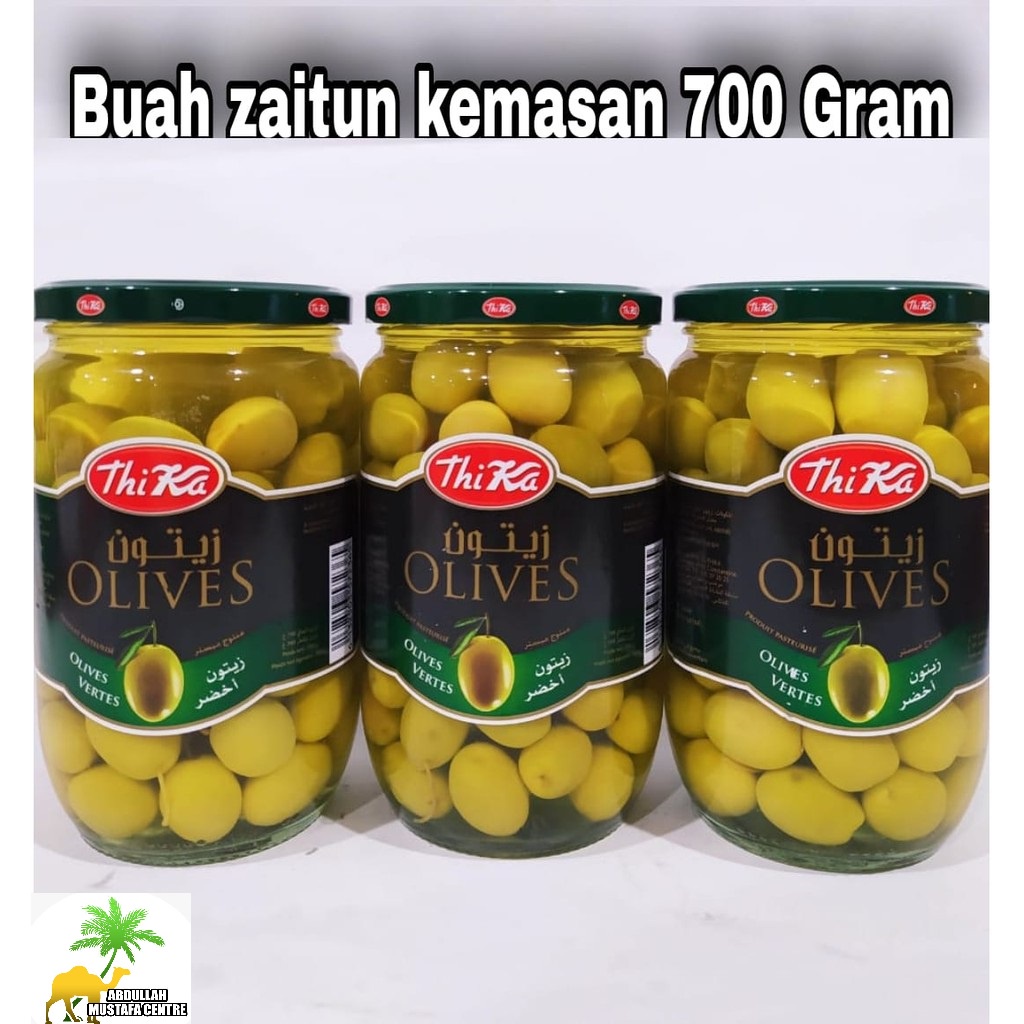 Jual Buah Zaitun Hijau / Thika Green Olive 700 gr / Pickles. EXPIRED