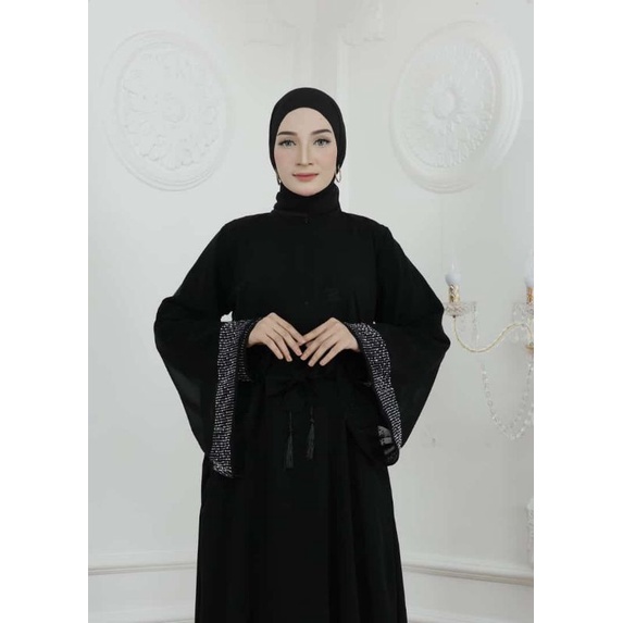 MUZA TERBARU ABAYA HITAM ABAYA DUBAI 864 (BUSUI)