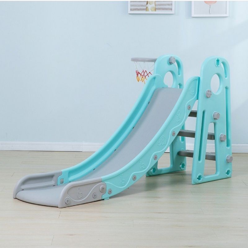 Perosotan tinggi 90cm / perosotan 2in1 basketball / kids slide pesorotan anak biru pink safety toys