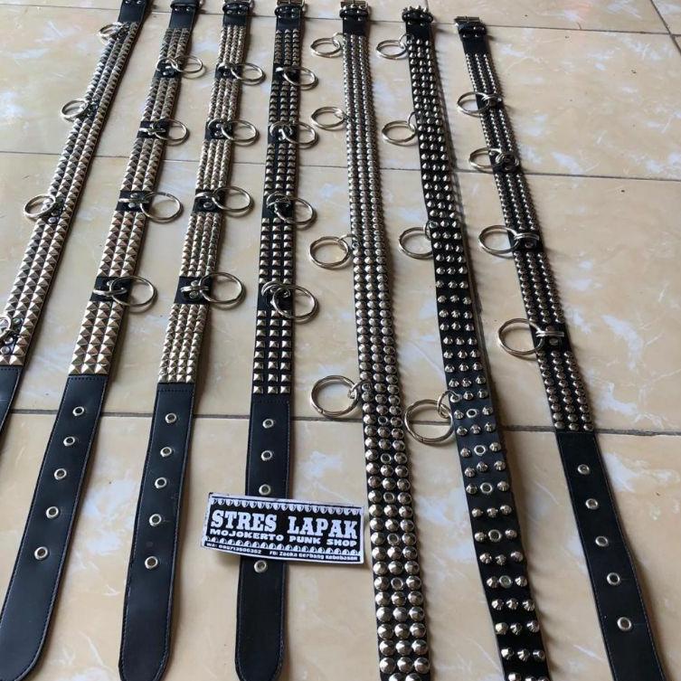 [KODE JL79Y] Sabuk punk rock Gesper spike sabuk keren belt korea belt bts belt cewek pria sabuk wani
