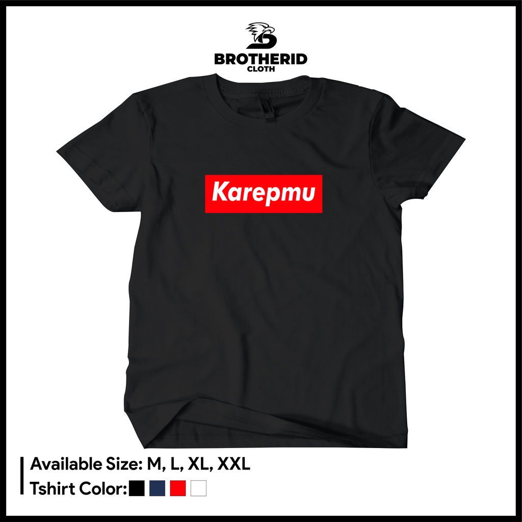 Kaos Plesetan KAREPMU Baju Tulisan Jawa Logo Unik Lucu Distro Combed 30s