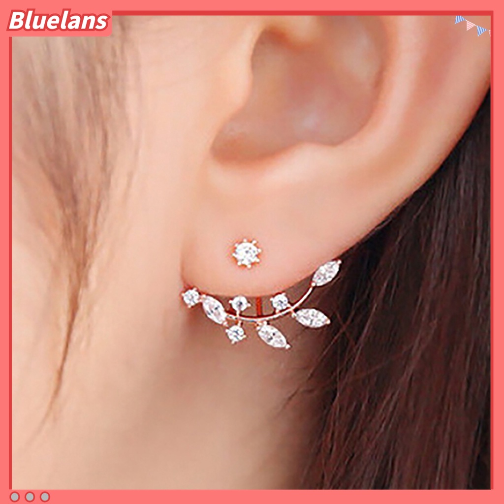 1 Pasang Anting Stud Berlian Imitasi Mini Untuk Wanita