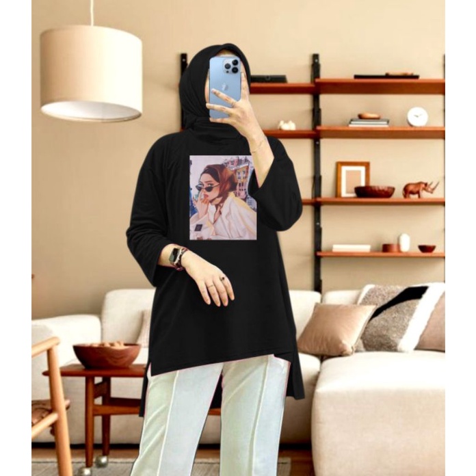 Tunik hijab basic oversize bahan BEBYTERRY 07