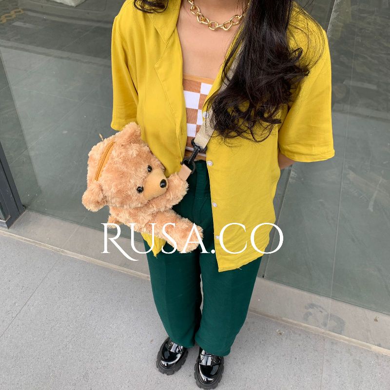 Tas Selempang Boneka Beruang Merangkul Teddy Bear murah Bisa COD