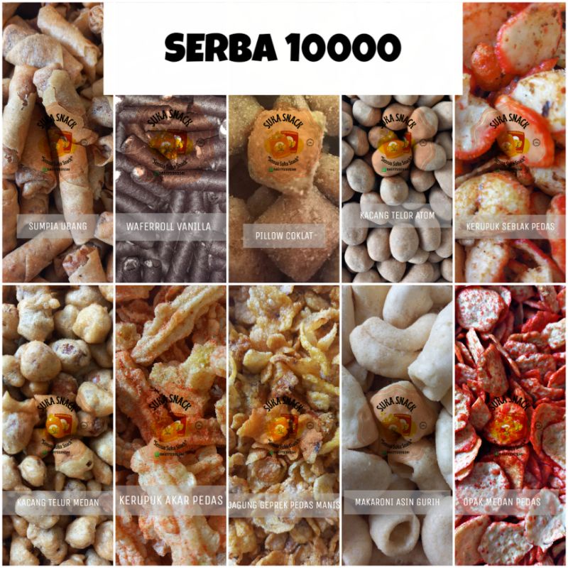 

ANEKA SNACK CEMILAN CAMILAN SERBA 10000 MAKANAN RINGAN