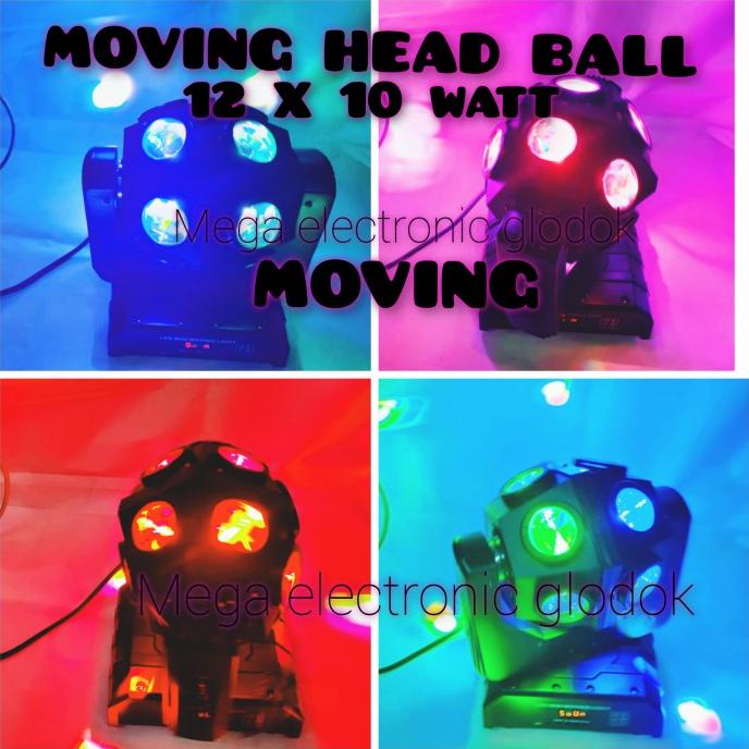 Lampu Moving Head Ball 12 Led 10 Watt