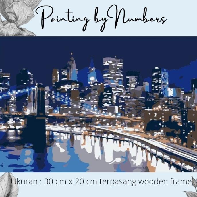 

DIY painting by number 30x20cm kerajinan tangan - Manhattan