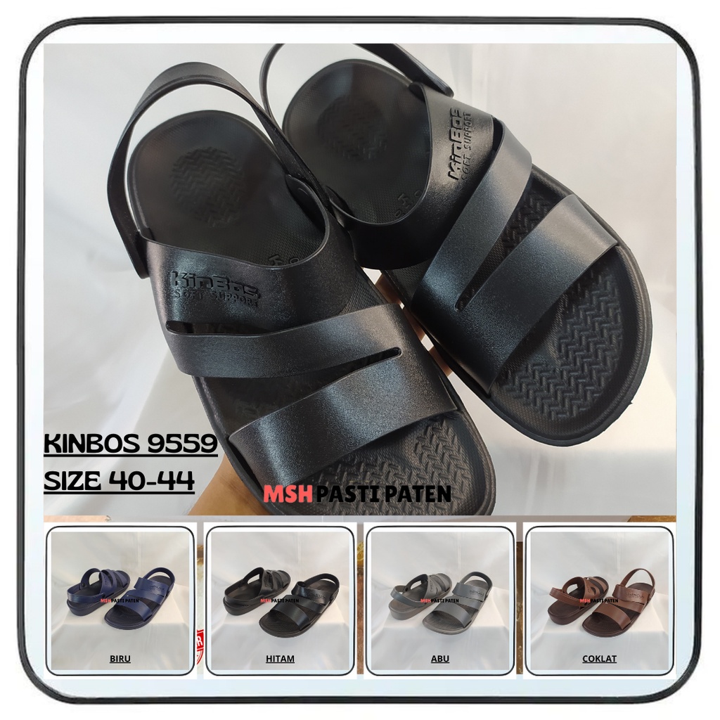 KINBOS 9559 Sepatu Sandal Karet Tali Pria Dewasa Original