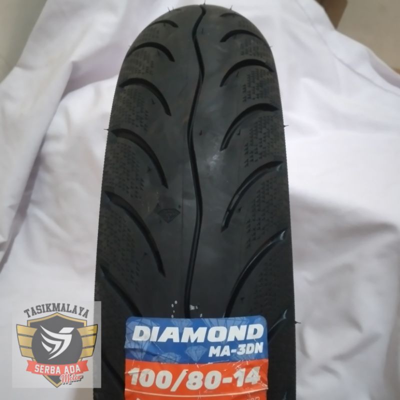 BAN LUAR MAXXIS DIAMOND 100/80-14 TUBELESS