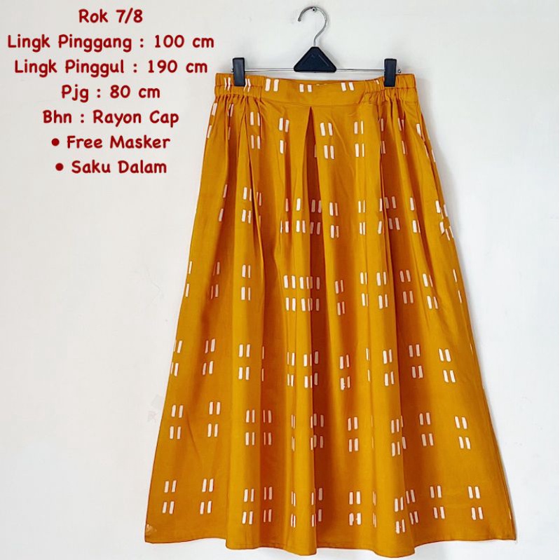 rok katun btik 7/8 batik solo