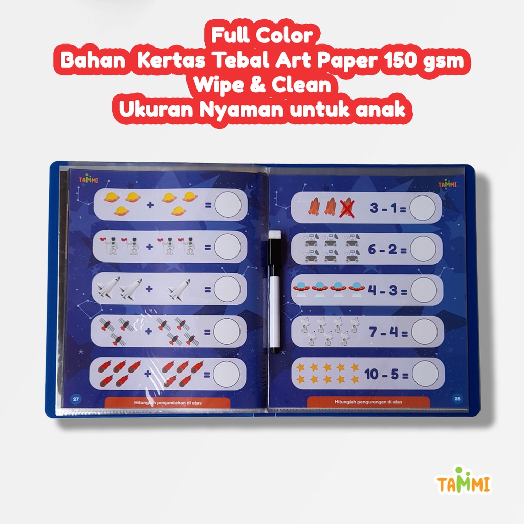 Worksheet Anak/Wipe and Clean Worksheet/Worksheet Preschool/Worksheet TK/Worksheet Paud