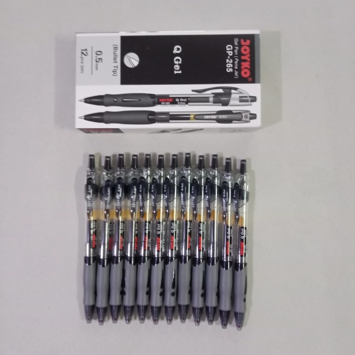 

murah Pen Q Gel Joyko GP-265 Pulpen Pena Jel Bullet Tip Ballpoint Retractabl