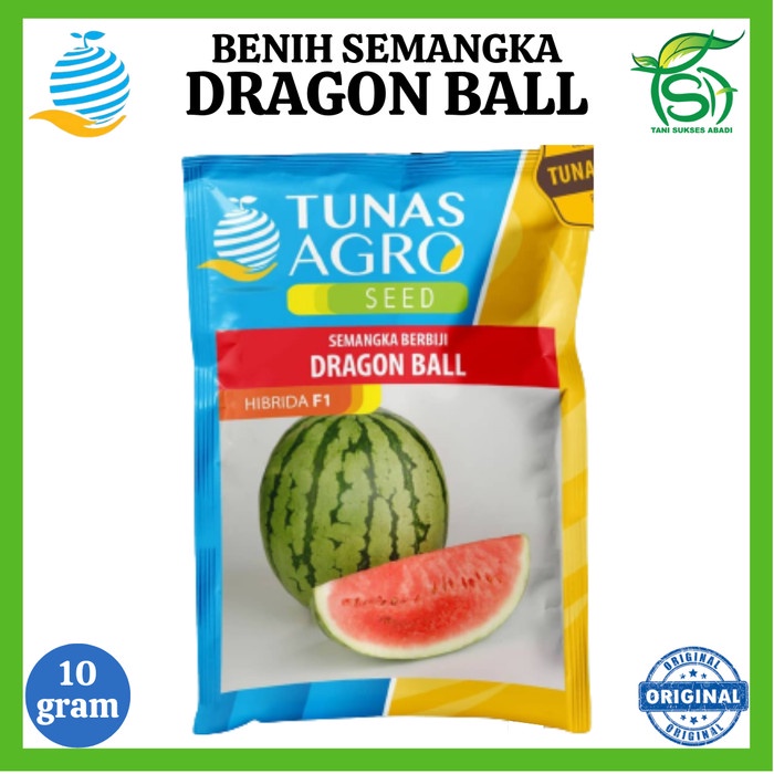 Benih Semangka DRAGON BALL (10 Gram) - Bibit F1 Berbiji Tunas Agro Gr