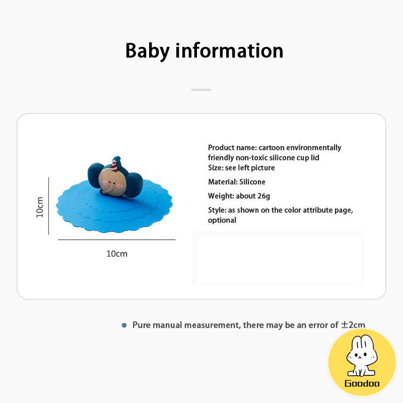Tutup cangkir silikon Karakter Tutupan kebocoran keramik teh keramik cangkir air cangkir tutup mangkuk tertutup -Doo
