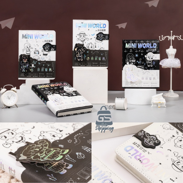 

Buku Notebook Diary Mini World / Jurnal agenda Buku tulis - 2114