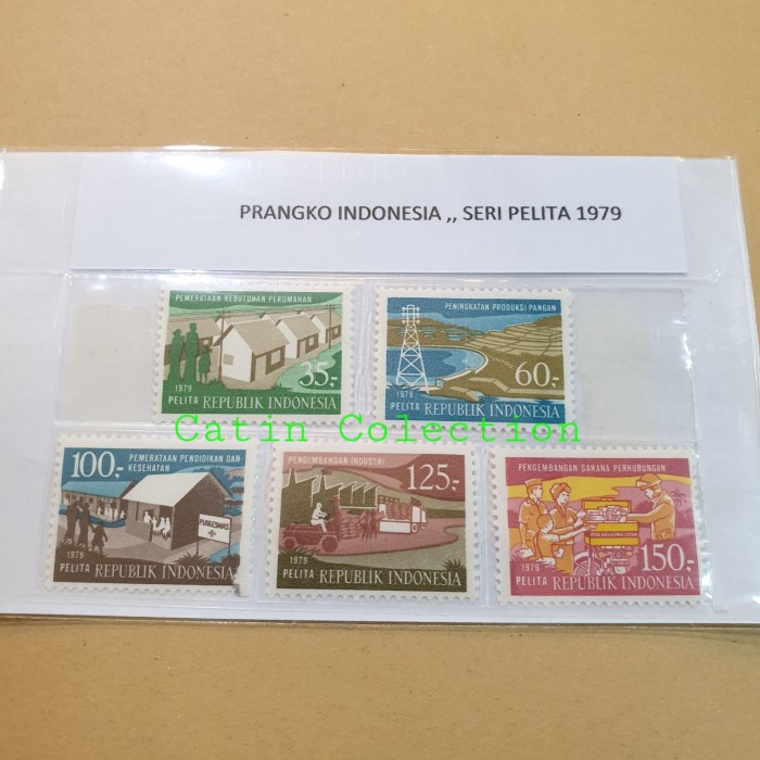 

Aman Perangko Indonesia Seri Pelita Tahun 1979 Set Komplit Isi 5Pcs Baru Diskon