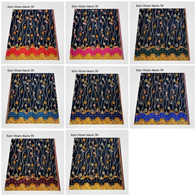 KAIN BATIK UNGGUL JAYA HITAM MANIS 059//UNGGUL JAYA PRIMISIMA